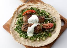 Marinate the chicken in the yoghurt mixture for 5 minutes. Lamb Koftas In Pita With Tabouli And Yoghurt Foodwise