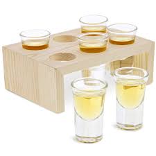 Check spelling or type a new query. Juvale Wooden Shot Glass Server Tray Holder With 6 Shot Glasses 1 Ounce 7 X 5 X 2 5 Inches Buy Online In Antigua And Barbuda At Antigua Desertcart Com Productid 160143002