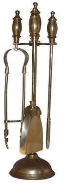 Hung on brass double curved posts with a brass incised bar and brass plinth base. Brass Fireplace Companion Set Fireplace Accessories Fire Side Tools Poker Shovel Ebay