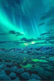 Aurora Borealis Northern Lights Paysage Brumeux Aurore Boreale Paysage Polaire