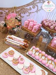 Little Princess Pink And Gold Baby Shower Baby Shower Treats Baby Shower Princess Pink Gold Baby Shower