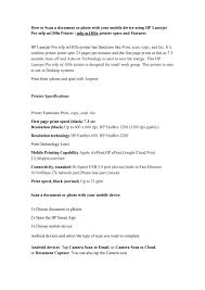 Set up the scan to network folder feature via the hp embedded web server have a question about the hp laserjet pro mfp m130a but cannot find the answer in the user manual? How To Scan A Document Or Photo With Your Mobile Device Using Hp Laserjet Pro Mfp M130fn Printer By Http 123 Hp Ca Issuu