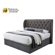 The velvet fabric bed frame from amour comes in queen or king size for a sturdy base for your mattress. Nfs Premium Fabric Storage Bed Frame Sizes King Queen Super Single Single Shopee Singapore