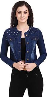 Aala Women Denim Jacket Blue_refer Size Chart Amazon In