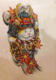 Samurai hình xăm mèo thần tài mini. Ghim Cá»§a Itollt520 Tren Hinh XÄƒm Nháº­t Y TÆ°á»Ÿng Hinh XÄƒm Hinh XÄƒm Meo