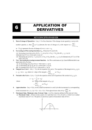 Cbse Class 12 Maths Chapter 6 Application Of Derivatives Formula