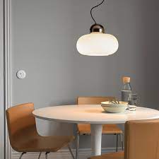 Dejsa Pendant Lamp Chrome Plated Opal Glass 14 Ikea In 2021 Pendant Lamp Lamp Ikea