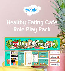 Healthy Eating Cafe Role Play Pack Roleplay Role Play Areas Word Cards