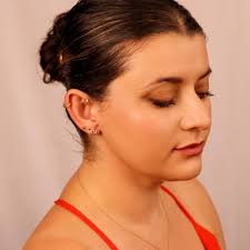 Salt and Pepper Diamond Flat Back Earrings 14k Solid Gold, Tiny Rose Cut  Salt and Pepper Diamond Labret Studs, Minimalist Diamond Studs