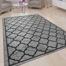 Orient Teppich Marrokanisches Muster Grau Teppich Grau Marokkanische Muster Wohnzimmer Teppich