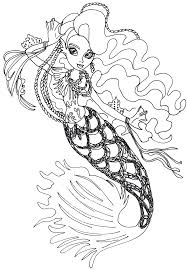 Free Printable Monster High Coloring Pages Monster Coloring Pages Mandala Coloring Books Mermaid Coloring Pages