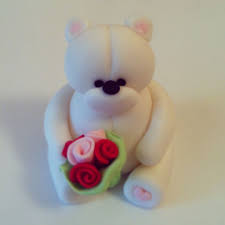 Sevimli Ayicik Seker Hamuru Figur Fondant Lovely Butik Pasta Ve Kurabiye Fondant Ayicik Seker Hamuru