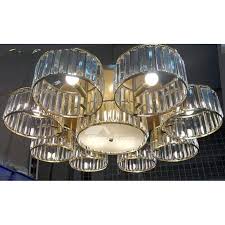 Choosing a light that is reflective of the design style of each space can create a sense of uniformity. Chandelier Chain Cover Crystal Ceiling Mounted Lights Brass Rustic Living Room Cloud Glass Shade