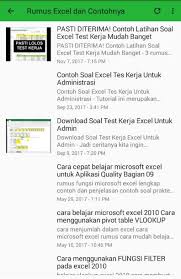 11 rumus excel wajib untuk administrasi perkantoran trickster. Tutorial Rumus Excel Terbaru For Android Apk Download