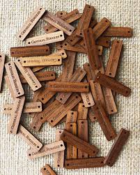 Custom Wood Tags Custom Wooden Tags Custom Clothing Labels Etsy Wooden Tags Custom Clothing Labels Wood Tags