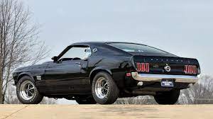 Download Wallpaper Boss Muscle Car Ford 429 Mustang Mustang Back 1969 Black Black Ford Muscle Car Section Fo Ford Mustang Boss Mustang Boss Mustang