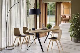 Dining room floor lamps fit perfectly in any dining space and complement an array of set ups and place settings. Make Open Plan Living Spaces Feel More Intimate With An Arched Floor Lamp Dramatic In Style Yet Minimalist Furniture 8 Seater Dining Table Elegant Dining Room
