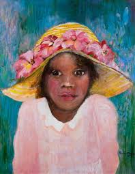 Sold at Auction: Simmons, Shirley Ann (1932-2022), Shirley Ann Simmons,  1932-2022, Portrait of a Young Girl