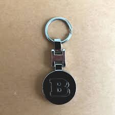 High Quality Metal Car Key Ring For Brabus Emblem For Mercedes Benz Keychain W204 W203 W212 W211 W124 W210 Clg Amg Accessories Car Key Ring Key Rings Keychain