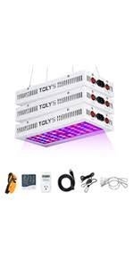 No longer do you have to depend on the natural light which can at times be unpredictable. Tolys 1000w Led Plant Grow Light For Indoor Plants Full Spectrum Dual Chip Design Grow Lamps Double Switch Vegetable And Bloom Buttons With Timer And Thermometer Humidity Monitor With Adjustable Rope Black