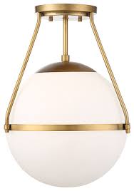 This gorgeous 3 light ceiling fixture with varying stem lengths is hand crafted using the highest quality solid brass components for remarkable beauty and • brushed satin brass: 1 Light Semi Flush Mount Contemporary Flush Mount Ceiling Lighting By Savoy House Ceiling Lights Semi Flush Ceiling Lights Flush Ceiling Lights