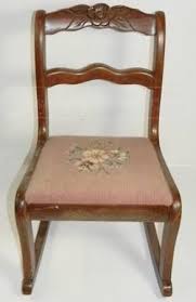 Vintage Tell City Childs Rocker Needlepoint Seat Vintage Chairs Antique Chairs Chair