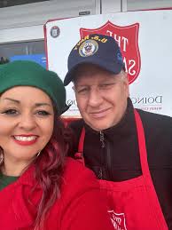 CAN YOU HEAR THE BELLS? The Browns were spreading Christmas cheer and  making a difference ringing The Salvation Army Bell! There are still spaces  available be sure to sign up! Contact Brother