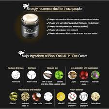 Mizon black snail all in one cream type of product: Mizon Black Snail All In One Cream 75ml By Www Tsmpk Com
