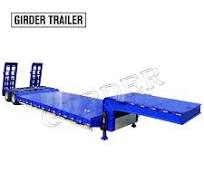 2 Row of 8 Expando Lowboy, 4 axles lines low bed trailer ...
