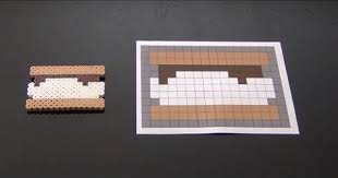 Summer Smore Perler Bead Pattern Laceys Crafts Is All About Sharing Super Simple And Adorable Crafts Perler Beads Easy Perler Bead Patterns Diy Perler Beads