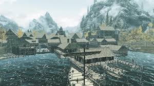 The Art Of Architecture Skyrim Architecture Riften Skyrim Minecraft City Buildings Fantasy City