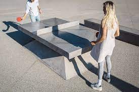 Durability is the first thing that comes to mind. Monoliths Concrete Ping Pong Tables Benches Ping Pong Tables Ping Pong Concrete Table