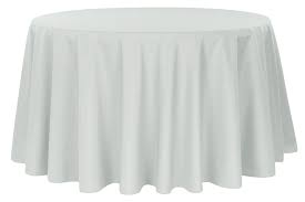 Economy Polyester Tablecloth 132 Round Gray Silver Round Tablecloth Wholesale Tablecloths 120 Round Tablecloth