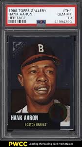 Auction Prices Realized Baseball Cards 1999 Topps Gallery Heritage Hank  Aaron