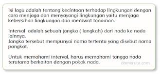 2 4.2 memainkan interval nada melalui lagu dan alat musik 3.2.2 menuliskan interval nada dari sebuah lagu dengan tepat. Lagu Aku Cinta Lingkungan Halaman 10 Dan 21 Belajar Kurikulum 2013