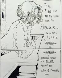 To Be Or Not To Be That Is The Question Hamlet Act 3 Scene 1 The Slings Arrows 1 2 This Or That Questions Artist Male Sketch
