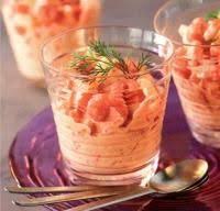 Verrine De Crevettes Au Pamplemousse Et Surimi Recette Cocktail De Crevettes Verrines Crevettes Recette Verrine