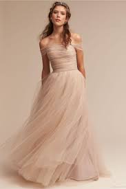 Discountmodern Blush Wedding Dresses 2017 Bhldn Vestido De Noiva With Illusion Off Shoulder And Beaded Sash Pleated Tulle Romantic Bridal Gowns From Grace2 12 Tulle Wedding Dress Gorgeous Wedding Dress Bhldn Wedding Dress