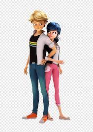 Female And Male Cartoon Characters Illustration Adrien Agreste Marinette Dupain Cheng Plagg Mirac Miraculous Ladybug Miraculous Ladybug Anime Plagg Miraculous