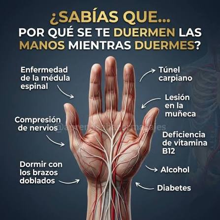 🌙 ¿POR QUÉ TUS MANOS SE ADORMECEN MIENTRAS DUERMES? Despertar con  hormigueo o sensación de entumecimiento en las manos puede tener varias  razones. Aquí te comparto las más frecuentes y algunos consejos
