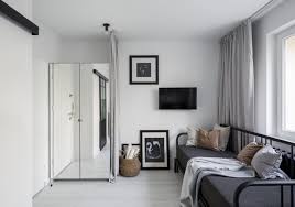 The Folding Bed Fyresdal From Ikea In The Small Studio 17 Sq M In Warsaw Pillows Are From H M Home The Wardro Fyresdal Living Room On A Budget Home Bedroom