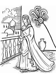 Esther and the king coloring page bible text: Queen Esther In The Palace Coloring Page Queen Esther Coloring Pages Queen Esther Bible