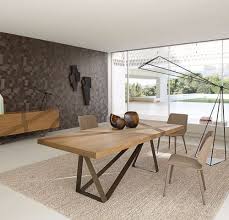 Contemporary Dining Table Oak Mdf Steel Mobilya Tasarimi Mobilya Yemek Masasi