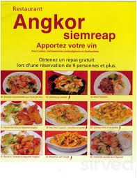 Restaurant Angkor Siem Reap Menu In Ville De Quebec Quebec