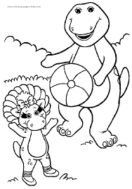 You'll find the famous mario and sonic, as well as characters from newer games like fortnite, angry birds, skylander. Barney Color Page New Coloring Pages For Kids