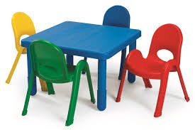 Even preschoolers need comfortable and sturdy workspaces, which is why we carry a wide range of preschool chairs and activity tables.in these collections, you'll find options from top, reputable brands, including virco and fuerza. 5 Pc Myvalue Square Preschool Table And Chair Set Walmart Com Walmart Com