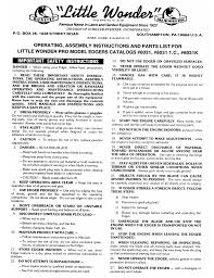 Little wonder pro edger parts. Little Wonder 6031 Operating Assembly Instructions And Parts List Pdf Download Manualslib