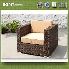 Cushion covers can be washable. China Outdoor Wicker Sofa Chair Design Garden Metal Rattan Single Sofa China Single Sofa Single Sofa Chair
