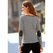 Découvrez les incontournables de cette saison avec une gamme d'options de style à la mode. Tee Shirt Manches Longues Rayures Coudieres Femme Raye Ecru 3 Suisses