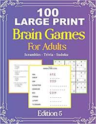 You can use this swimming information to make your own swimming trivia questions. 100 Large Print Brain Games For Adult Edition 5 Easy Large Print Scrambles Sudoku And Travia Questions For Adult And Seniors Mindfulness Puzzle Mind Games And Dementia Activities Brainbook Train 9798561274930 Amazon Com Books
